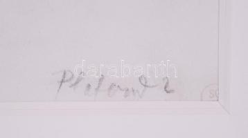 Munkácsy Mihály (1844-1900): Kis zongoraművésznő - Női akt. Ceruza, papír (két oldalon), üvegezett k...