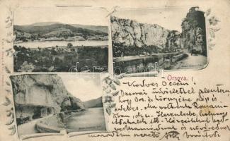 1898 Orsova, Kazán gullet, Széchenyi table, Kazán-Dubova corner (wet damage)