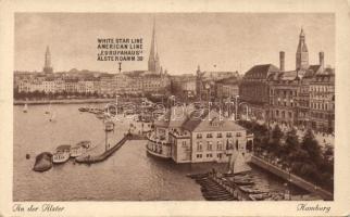 Hamburg port, White Star Line office