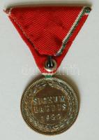 1922. Magyar Koronás Bronzérem mellszalaggal, korona felfüggesztés nélkül T:2-
1922. Signum Laudis M...