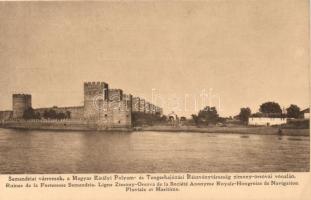 Szendrő, castle ruins from the Zimony-Orsova linie of the Hungarian sea and river shipping company