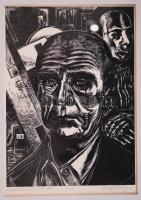 Buday György (1907-1990): 25 magyar író és költő portréja. Fametszet, 4/25, jelzett, paszpartuzva, i...