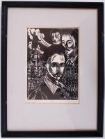 Buday György (1907-1990): 25 magyar író és költő portréja. Fametszet, 4/25, jelzett, paszpartuzva, i...