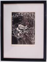 Buday György (1907-1990): 25 magyar író és költő portréja. Fametszet, 4/25, jelzett, paszpartuzva, i...