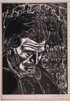 Buday György (1907-1990): 25 magyar író és költő portréja. Fametszet, 4/25, jelzett, paszpartuzva, i...