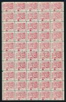kb 1930 Vörös segély adománybélyeg 50-es teljes ív / Red aid charity stamp, complete sheet of 50