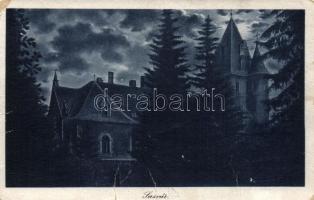 Sasvár, castle at night (EK)