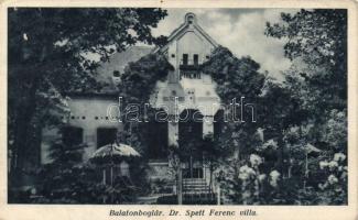 Balatonboglár Dr. Spett Ferenc villa (Rb)