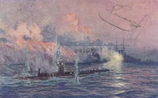 The sinking of French submarine 'Curie'