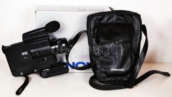 Chinon 60 R XL kézi kamera mikrofonnal, saját tokjában /  Vintage movie camera with microphone and original case