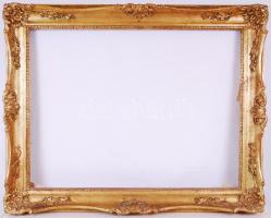 Nagyméretű, antik fa blondelkeret,jó állapotban belső méret: 61 × 81 cm, teljes méret 77×95 cm