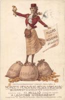 Nemzeti Pénzváltó Rt. osztálysorsjegye / lottery litho