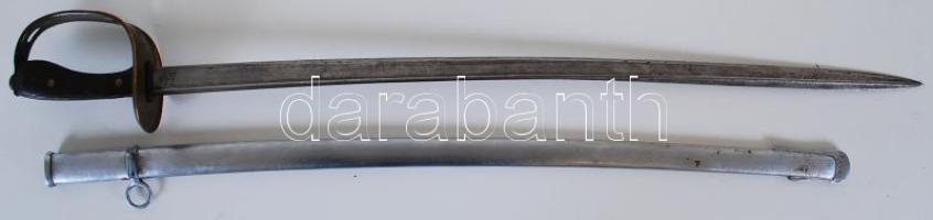 1910 1890-es mintájú török legénységi kard. Pengetőben arab nyelvű beütés "Karl Eichhorn Rossbach, 1910" / 1910 Turkish infantry sword manufactured in Germany 100 cm