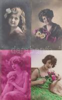 10 db háború előtti, hölgyeket ábrázoló motívumlap