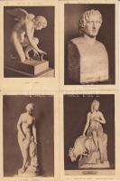 10 db régi motívumlap a Louvre Múzeum műtárgyiról
