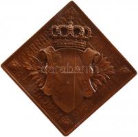 Ausztria 1916. "Habsburg Ottó" Br csegely (55x55mm) szign.: H. Kautsch T:2,2-
Austria 1916...