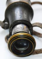Cca 1900 katonai távcső "Jumelle Militatre Perfectionnée" felirattal, h:14 cm/Old military...