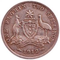 Ausztrália 1912. 1Fl Ag "V. György balra néző mellképe / Címer" (11.21g) T:2-
Australia 19...