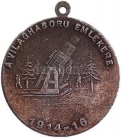 1916. "A Világháború Emlékére 1914-16 / VIRIBUS UNITIS" hadifém emlékmedál (30mm) E: a nég...