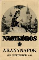 1937 Nagykőrös Aranynapok s: Harczi István (lyuk / pinhole)