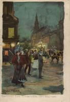 Budapest VII. Erzsébet körút litho s: Raoul Frank (lyuk / pinhole)