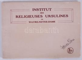 cca 1900 Brüsszel Institut des religieuses ursulines de Wavre Notre Dame képes füzet 20 képpel / pic...