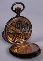 Ezüst (Ag.) Ancre 15 köves zsebóra, sérült több helyen, nem jár