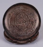 Ezüst (Ag.) Ancre 15 köves zsebóra, sérült több helyen, nem jár