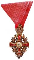 1916. "Ferenc József-rend lovagkeresztje vörös szalagon" aranyozott bronz kitüntetés. Kari...