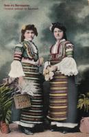 Bulgarian folklore, women in national costume from Kyustendil (pinhole)