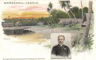 Jaluit, Dr. Irmer, German colonial postcard litho s: W. Kuhnert