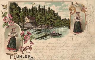 Cheb (Eger), Mlynek, Café Mühler litho