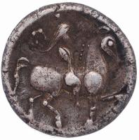 Kelta Birodalom / Pannónia / Dacia i.e.200 Tetradrachma Ag Audoleon típus E: szakállas Zeusz fej job...
