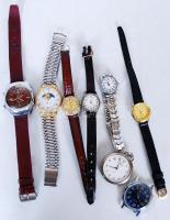 7db működőképes kvarc, ill. mechanikus karóra és egy kvarc zsebóra /  Modern watches
