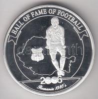 Uganda 2006. 2000Sh Ag "A labdarúgás halhatatlanjainak csarnoka - Románia 1980-as évek" T:PP Uganda 2006. 2000 Shilling Ag "Hall of Fame of football - Romania 1980s" C:PP