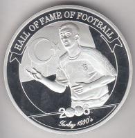 Uganda 2006. 2000Sh Ag "A labdarúgás halhatatlanjainak csarnoka - Törökország 1990-es évek" T:PP Uganda 2006. 2000 Shilling Ag "Hall of Fame of football - Turkey 1990s" C:PP