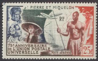 75th anniversary of World Postal Union, 75. évi postaügyi világunió