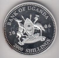 Uganda 2006. 2000Sh Ag "A labdarúgás halhatatlanjainak csarnoka - Ukrajna 2000-es évek" T:...