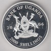 Uganda 2006. 2000Sh Ag "A labdarúgás halhatatlanjainak csarnoka - Hollandia 1970-es évek" ...