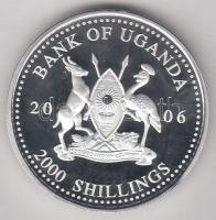 Uganda 2006. 2000Sh Ag "A labdarúgás halhatatlanjainak csarnoka - Franciaország 1980-as évek&qu...
