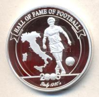Uganda 2006. 2000Sh Ag "A labdarúgás halhatatlanjainak csarnoka - Olaszország 1980-as évek" T:PP Uganda 2006. 2000 Shilling Ag "Hall of Fame of football - Italy 1980s" C:PP