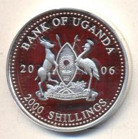 Uganda 2006. 2000Sh Ag "A labdarúgás halhatatlanjainak csarnoka - Olaszország 1990-es évek"...