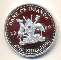 Uganda 2006. 2000Sh Ag "A labdarúgás halhatatlanjainak csarnoka - Anglia 2000-es évek" T:P...