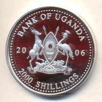 Uganda 2006. 2000Sh Ag "A labdarúgás halhatatlanjainak csarnoka - Hollandia 1990-es évek" ...