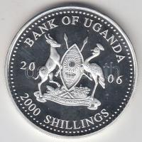 Uganda 2006. 2000Sh Ag "A labdarúgás halhatatlanjainak csarnoka - Franciaország 2000-es évek&qu...