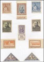 1920-as évek 10 db klf levélzáró