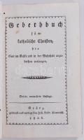 Gebetbuch für katholische Christen die Gott im Geiste und in der Wahrheit anzubethen verlangen. Grätz 1806. 160p. ergészbőr kötésben, bőr tékával / full leather binding, leather case