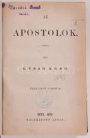 REnan Ernő: Az apostolok. Bécs 1866. Holzhausen Adolf. 442p. Félvászon kötésben, jó állapotban