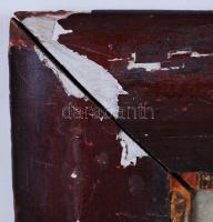 Olvashatatlan jelzéssel: Tájkép, Cca 1880. Olaj, vászon, sérült több helyen, antik keretben 34×54 cm