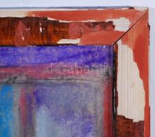 Olvashatatlan jelzéssel: Fürdés után. Pasztell, papír, üvegezett keretben 47×29 cm